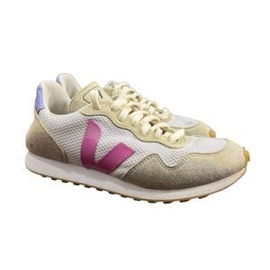 Veja SDU - Women's white/Hot Pink Sneakers J Mesh - Sz 6 Casual